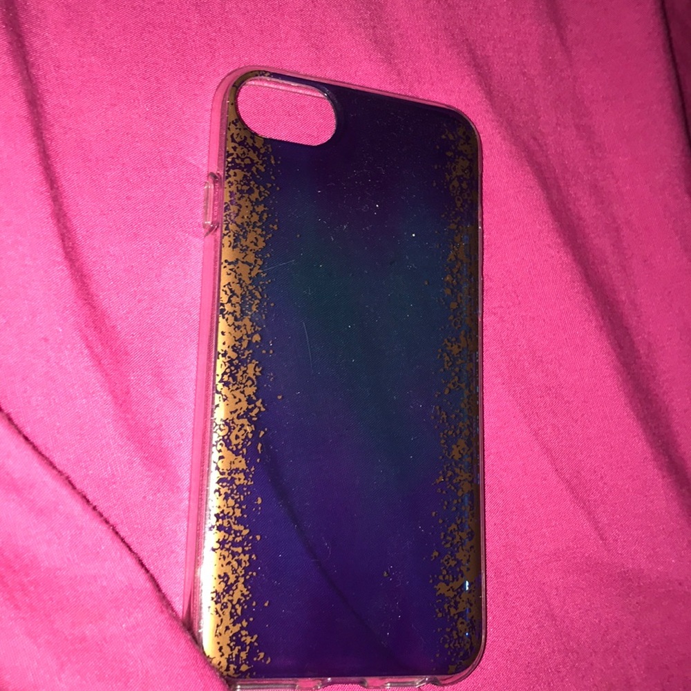 iphone 6/7/8 blue and gold case